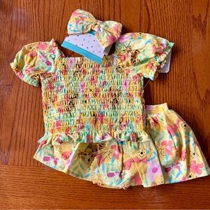 Disney‎ Baby Winnie the Pooh Two-Piece Outfit With Headband